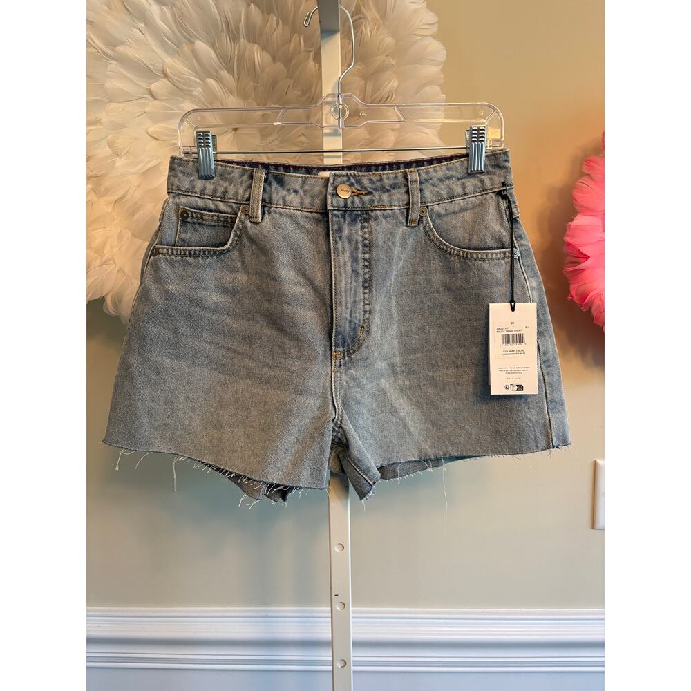 RVCA Light Blue Denim Jean Shorts